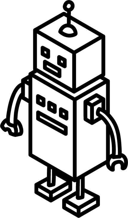 ロボット」アイコン・イラストのフリー素材 商用可