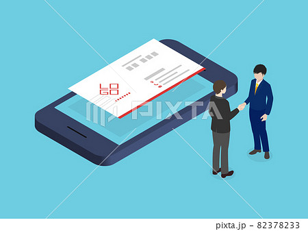 ビジネスマン ポーズ 名刺交換 イラスト素材6335073- フォトライブラリ