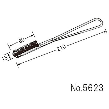 チャンネル式直線ブラシ 特注品- 工業用ブラシ作品写真集