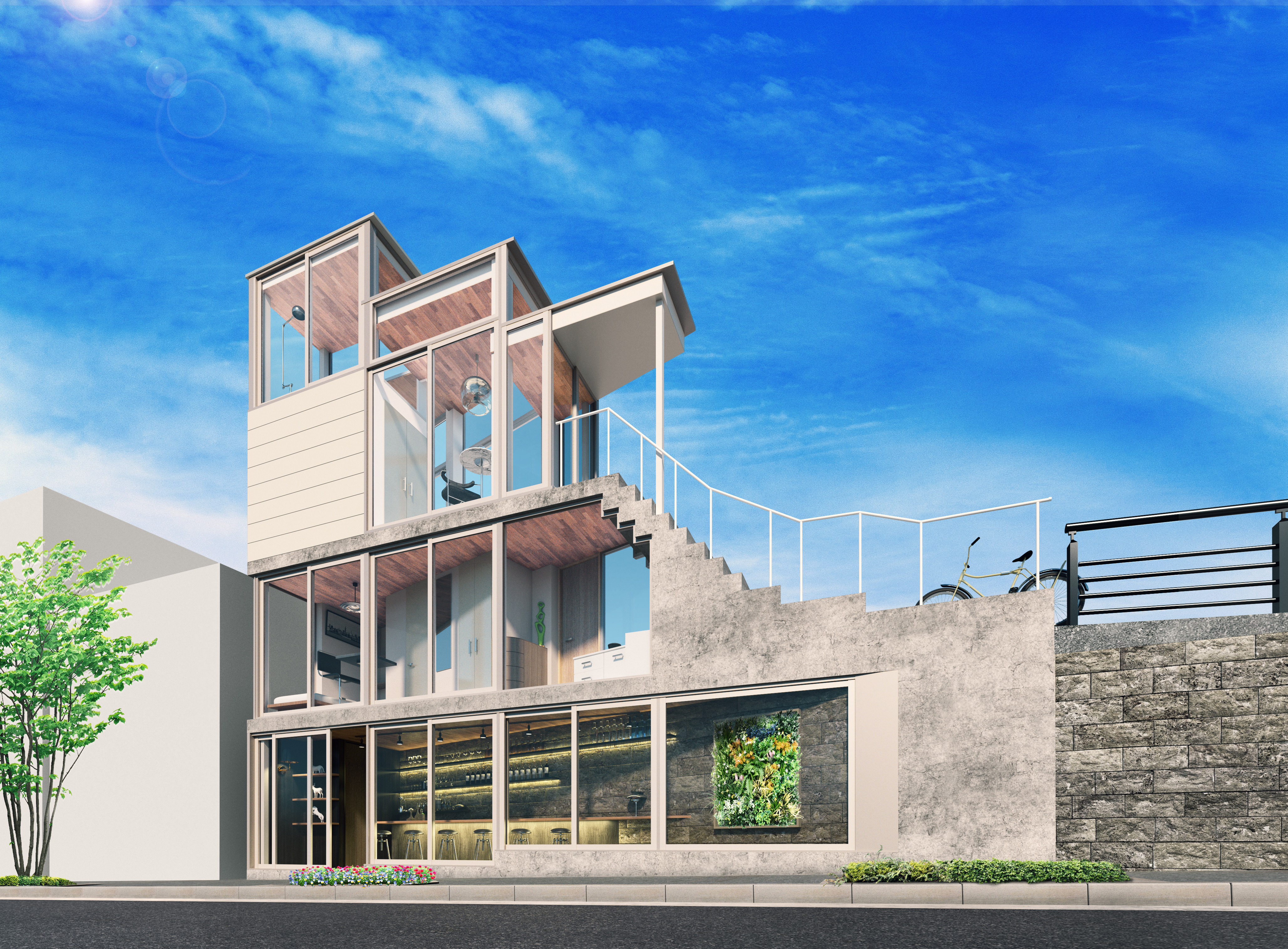 Blender CADのように建築パース図を作るやり方