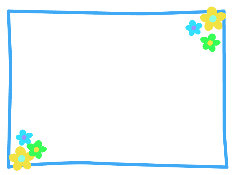 可愛いフレーム素材-4種類 無料イラスト素材Good