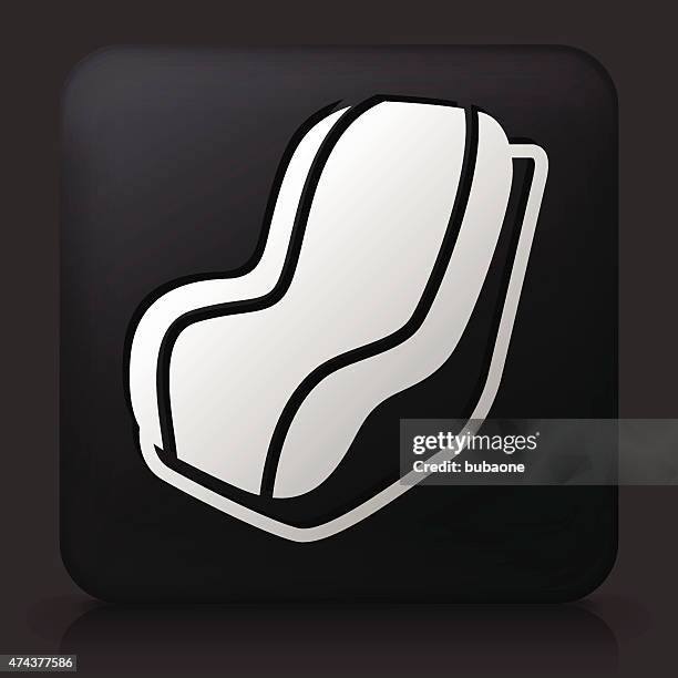 車の座席。車単一アウトライン スタイル ベクトル シンボル ストック イラストのアイコン。のイラスト素材・ベクター Image 79752248