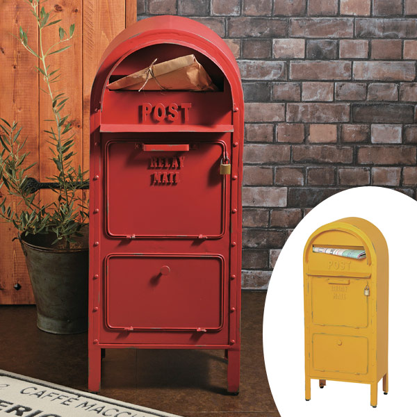昭和 レトロ 郵便ポスト アンティーク 赤色
