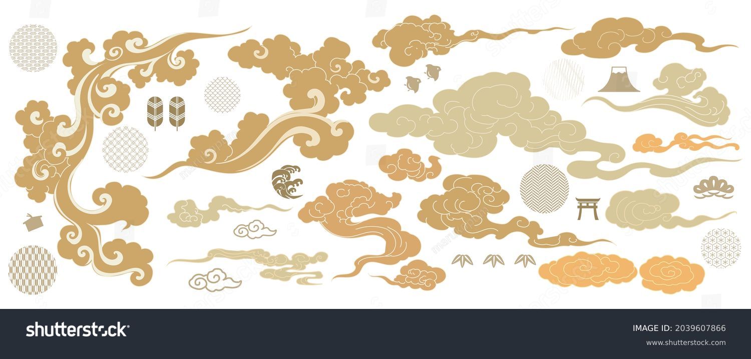 手書き模様の流体シェイプイラストセット 黒237632163- イメージマート