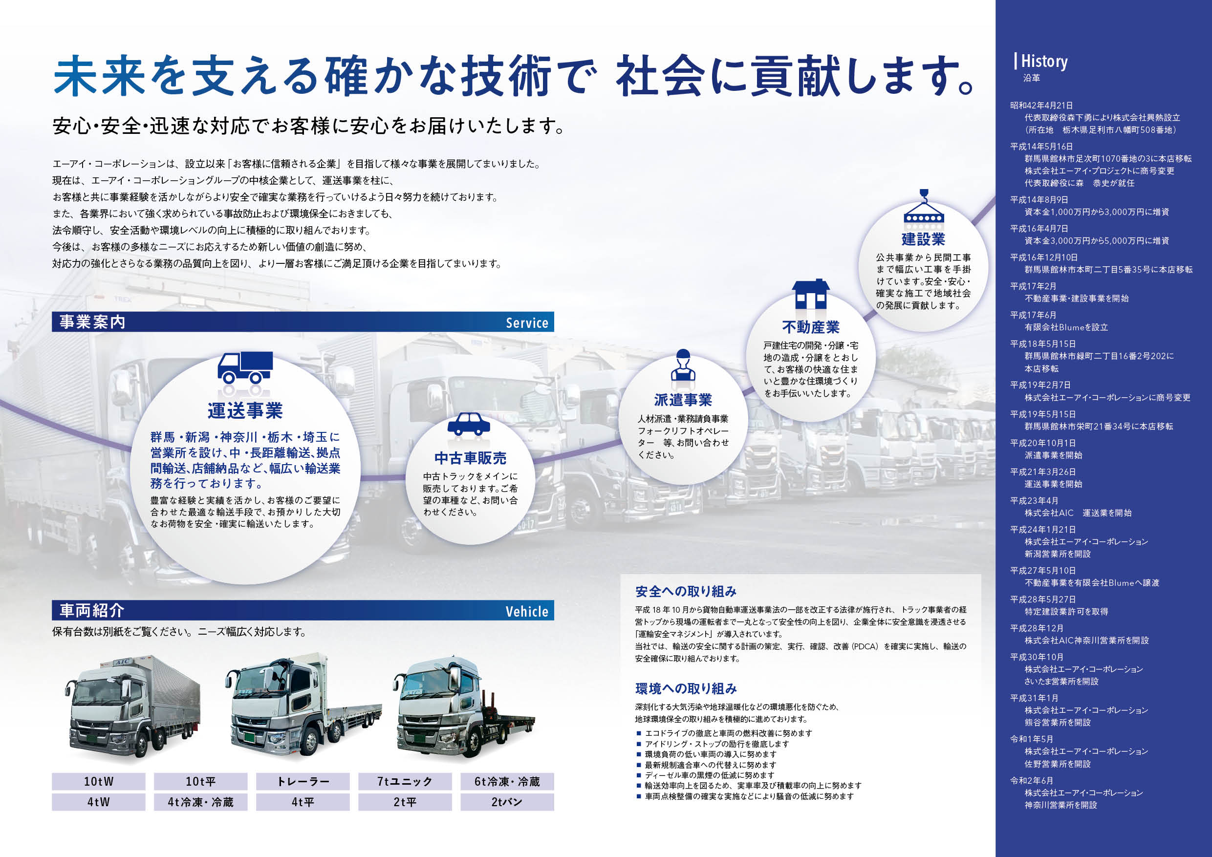 会社案内のデザイン、パンフレットのサンプル・制作事例実績 ナイスデザイン