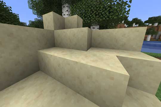 砂岩製のお城potechi