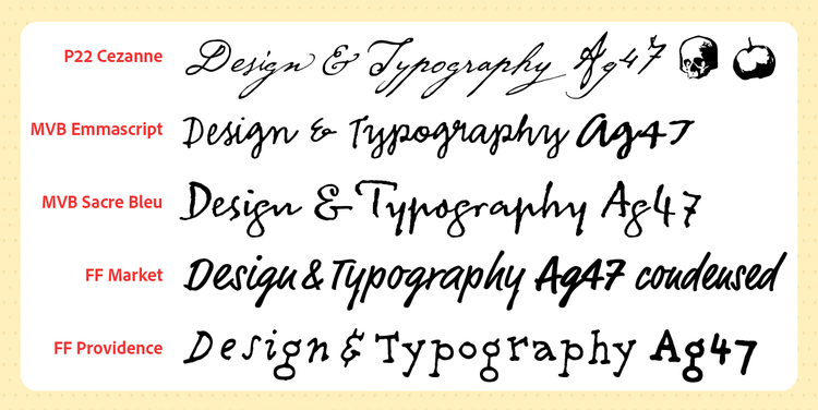 お洒落な手書きの英語フォント 20個- いぬらぼ