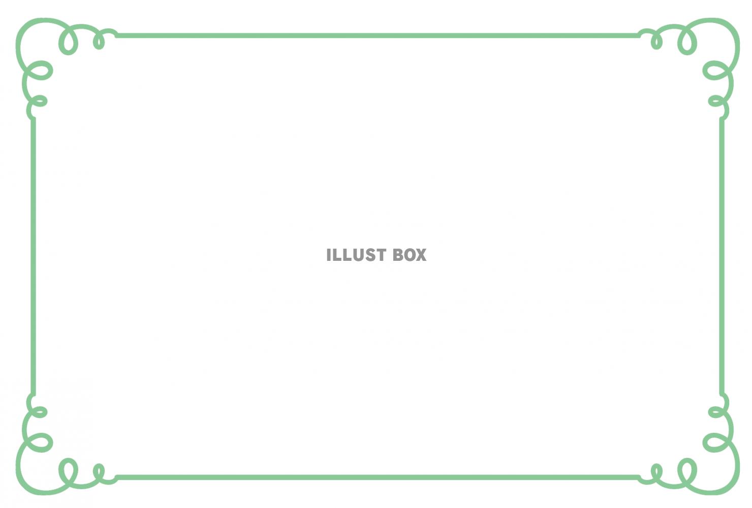 シンプルフレーム簡単な飾り枠素材イラスト無料イラスト素材素材ラボ