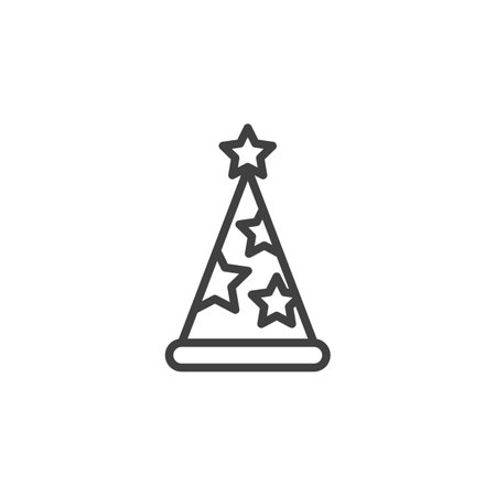 キャップヘッドの夏のアクセサリーラインのアイコンベクター画像。夏のアクセサリーの帽子の看板。輪郭線シンボルの黒いイラスト」のベクター画像素材 ロイヤリティフリー2073321884Shutterstock