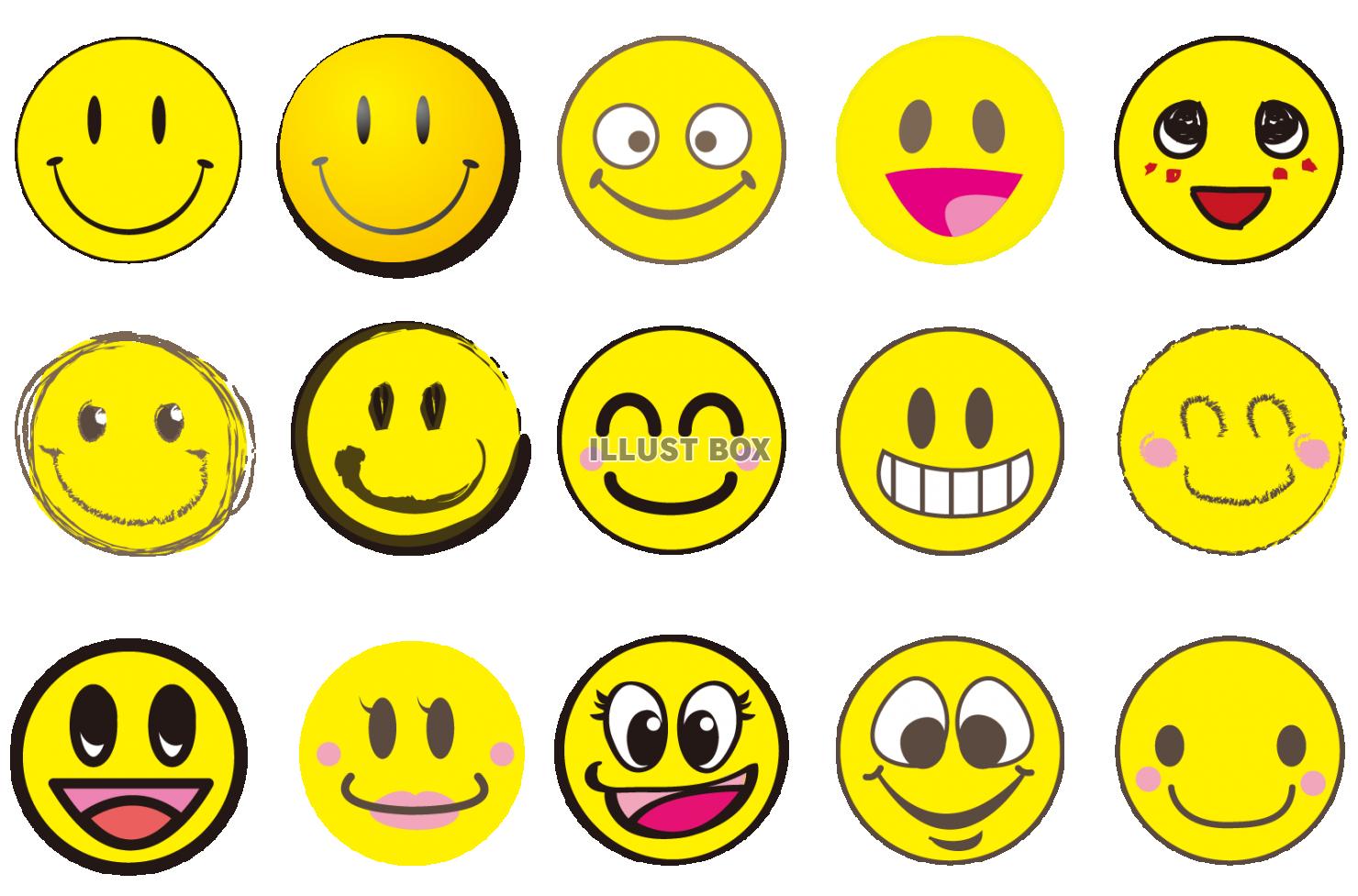 スタンプ風スマイルマーク イラストアイコンハート 好き・夢中 のイラスト素材37551520- PIXTA