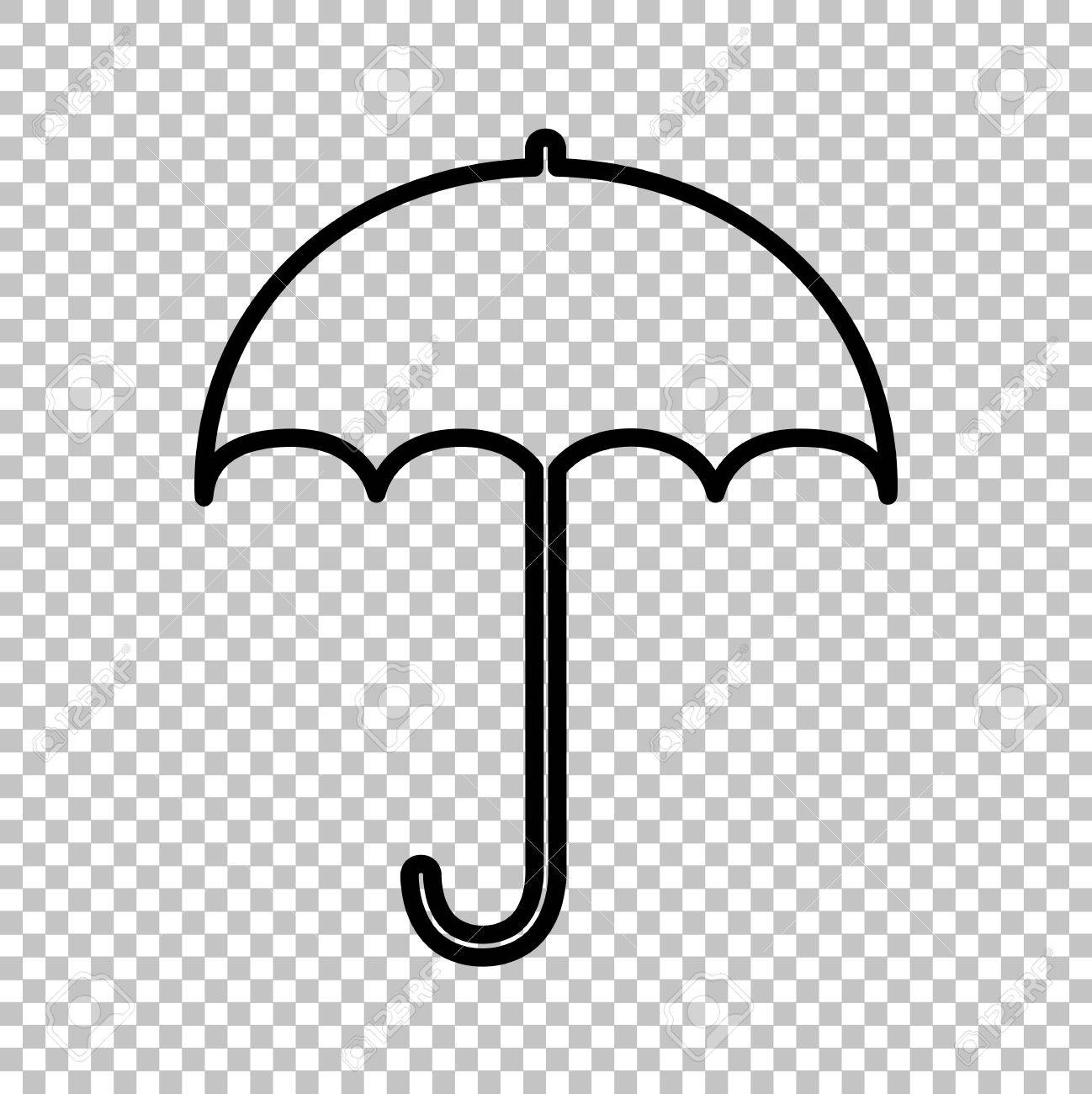 傘のマーク・雨のアイコン 天気 ：イラスト無料