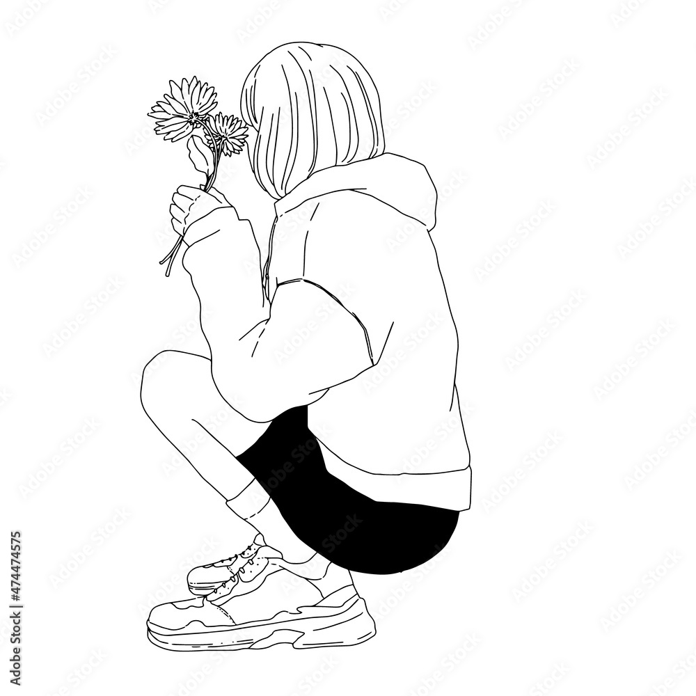 韓国風 シンプル可愛い女の子 - LINE 着せかえLINE STORE