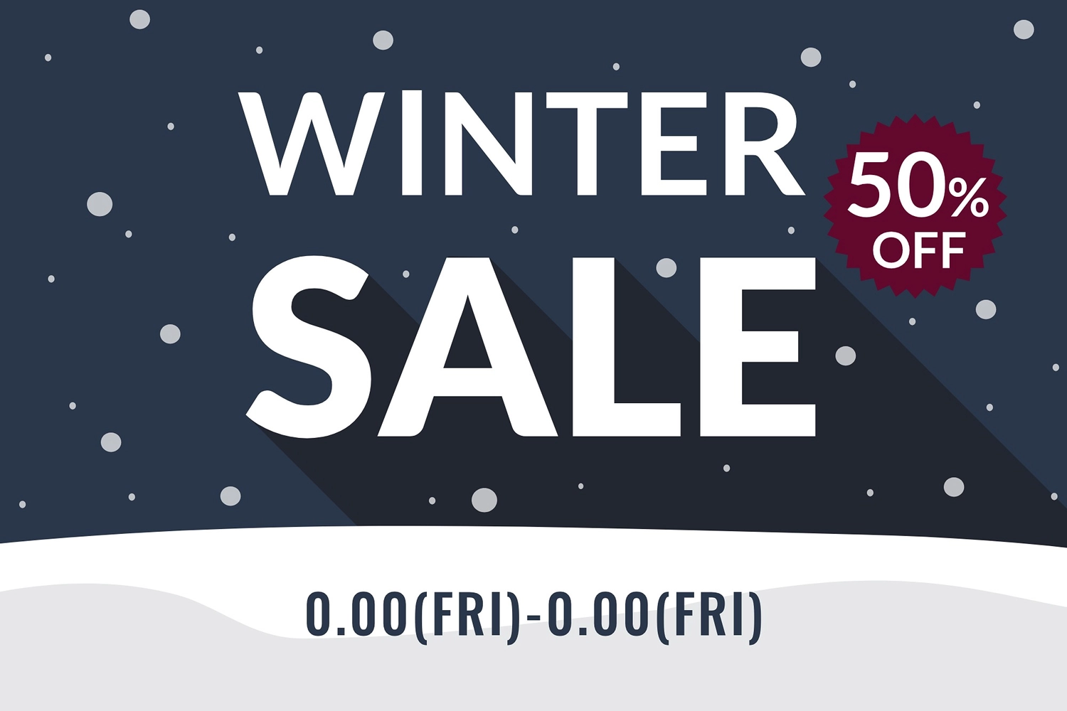 冬セールバナーテンプレートデザイン、ベクトルイラストのイラスト素材・ベクター Image 93597603