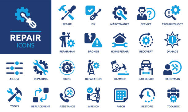 幸せな配管、メカニックや作業服、スパナを保持し、親指をあきらめて便利屋のイラストのイラスト素材・ベクター Image 14992043