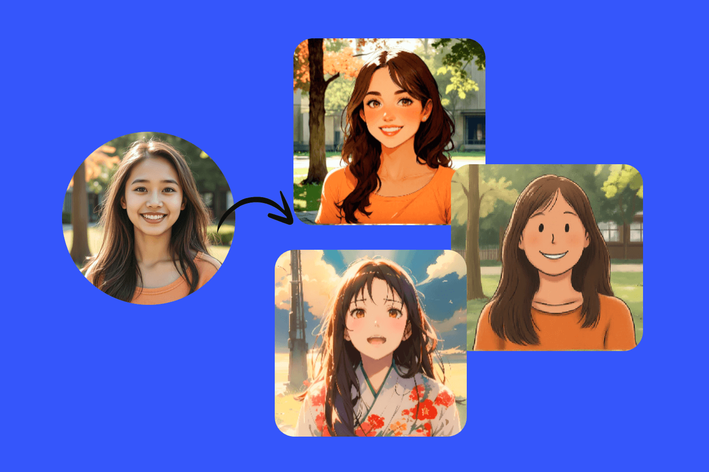 無料写真イラスト化サイト - 画像イラスト化・写真を漫画風に加工Fotor