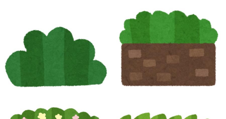 草のシルエットのイラスト 3