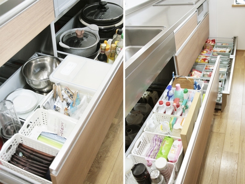 100均•ニトリ 賃貸キッチン収納を整えたい！ 収納編１