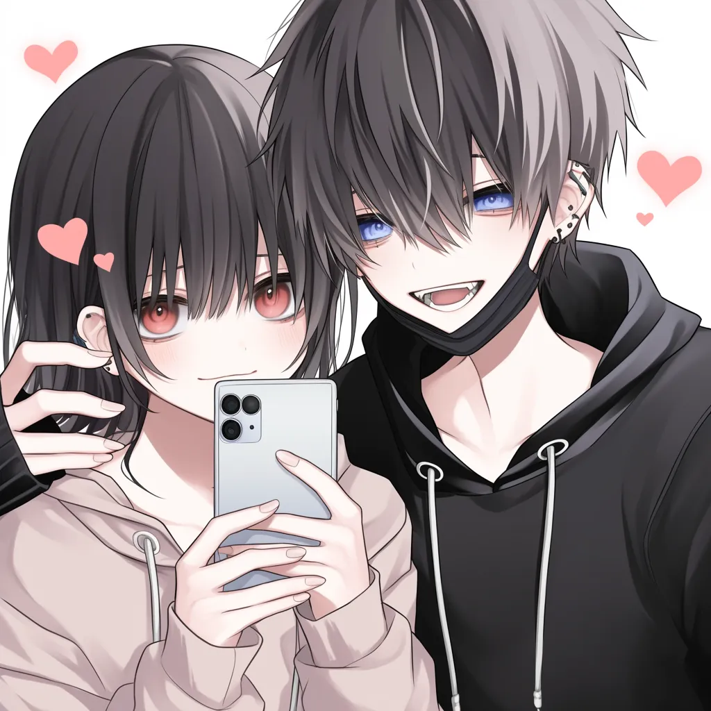 SNSなどのペア画描きます SNSなどのアイコンで使えるペア画を書きますココナラ