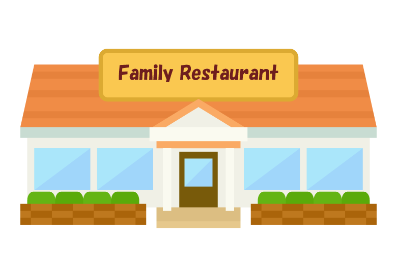 ファミレス│背景イラスト