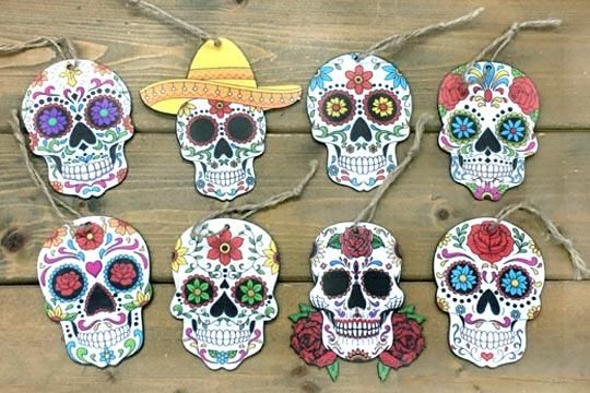 カラベラ ガイコツ メキシカンスカル メキシコ シュガースカル ドクロ マスク 仮面 仮装 お面 10種 10個セットXPデザイン カラベラガイコツ メキシカンスカル メキシコ シュガースカル ドクロ マスク 仮面 仮装 お面