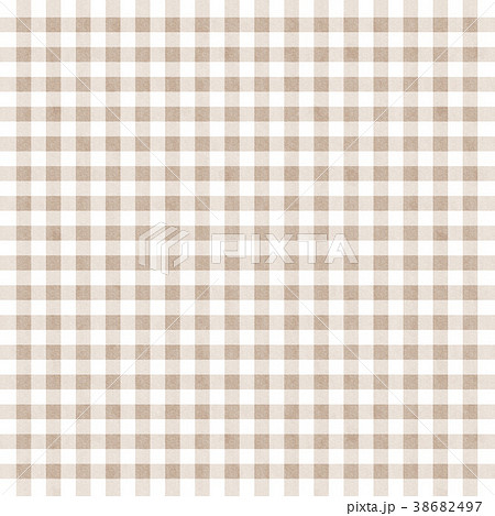 30.水彩 ギンガムチェックの素材 ベージュ空中庭園