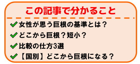 女性が理想のサイズは何センチ?