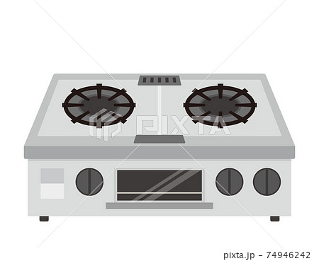 シンプルな横から見たガスコンロのイラストのイラスト素材71888680- PIXTA