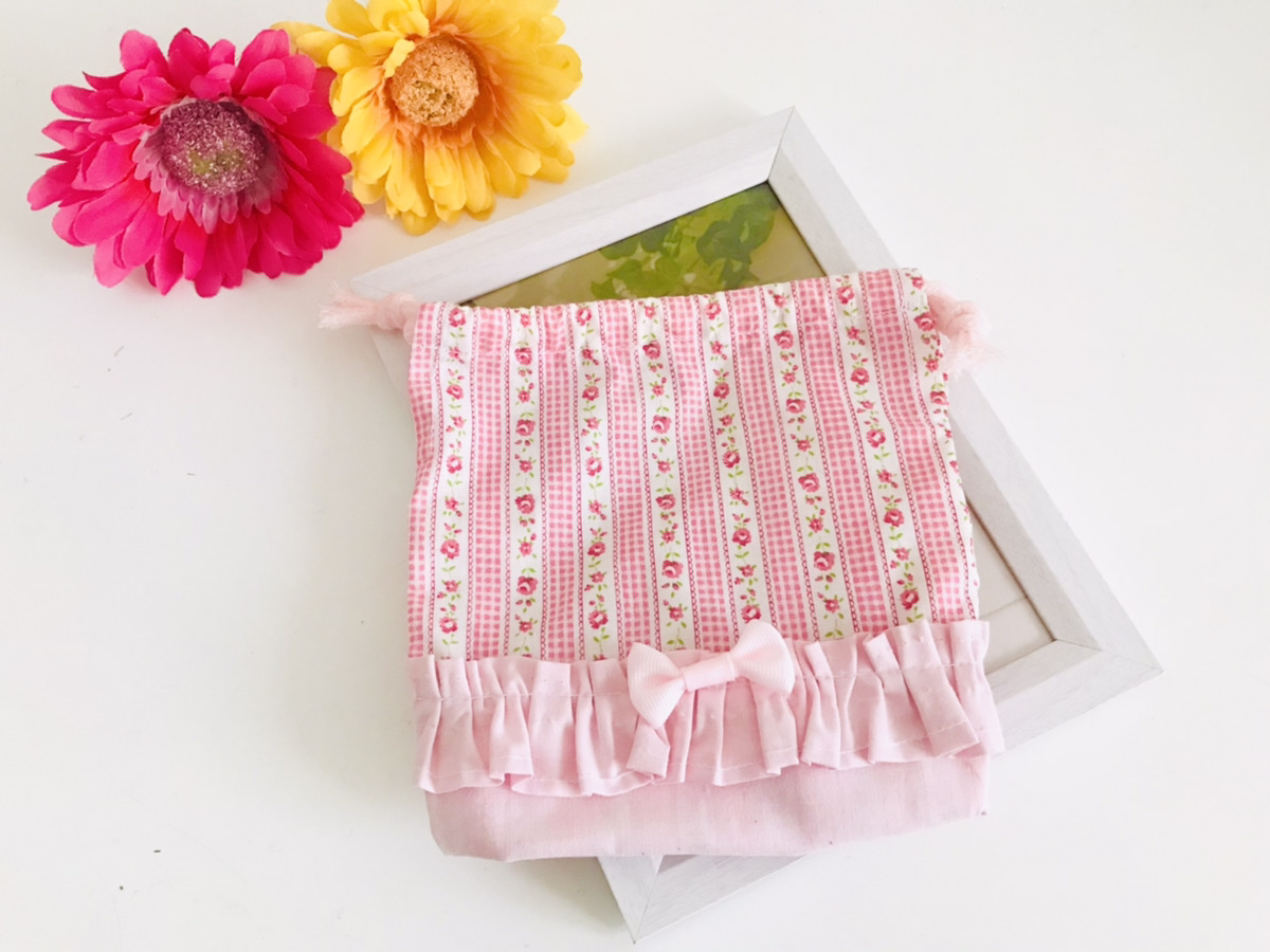 裏地なし 基本の巾着袋の作り方 片ひもタイプnunocoto fabric