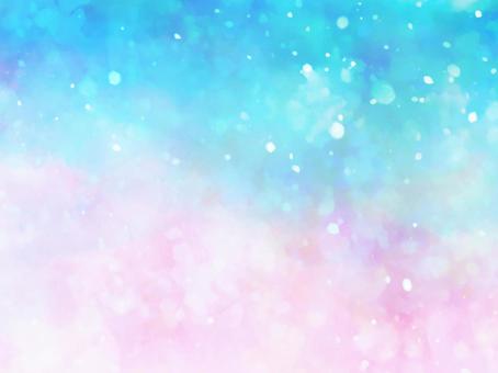 07. グラデーションの素材 水色×紫空中庭園