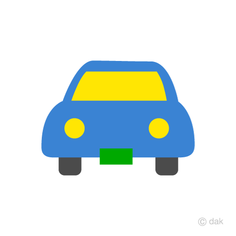 消防車の無料 フリー イラストかわいい手描きの無料素材「てがきっず」保育園・小学校・介護施設にぴったりのフリー素材イラスト