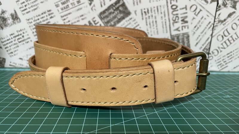 レザークラフト 一枚革でギターストラップを作成。 - あんちゃパパブログ %