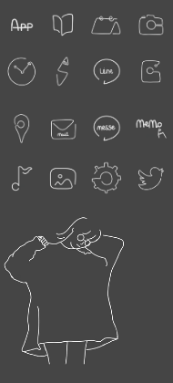 ゆるゆるシンプル背景 8種OKUMONO