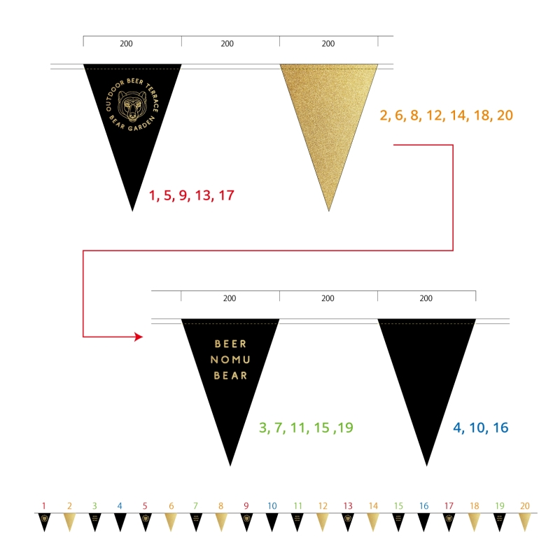 連続旗のオリジナル製作・印刷旗・幕専門店フラッグモール