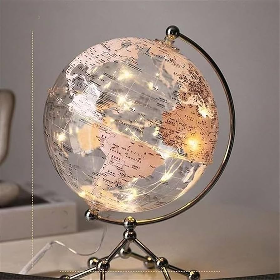 アンティーク 地球儀 値下げ❗️ 光る地球儀 世界地図 インテリア地球儀 アンティーク調 レトロ モダン ライト付き