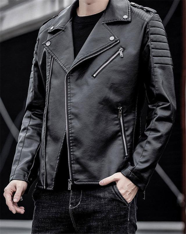 メンズ レザージャケット 牛革 バイクジャケット 本皮ジャン 長袖 ジップアップ スリムフィット 男性用コート 防寒防風 シンプル 純色 バイク系通勤 通学 軽量 紳士服 春秋服 ビッグサイズ SALE 本革 レザー コート メンズ スタンドカラージャケット スタイリッシュ