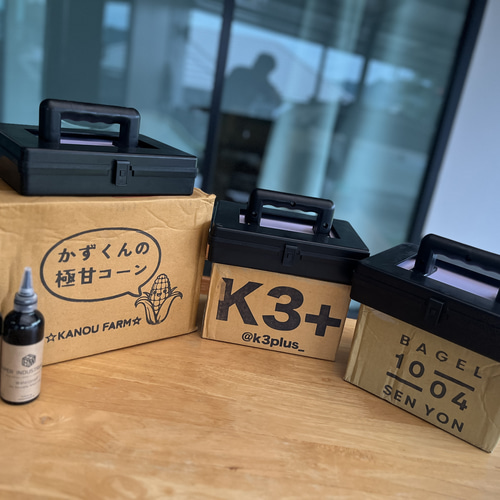 LP用ユニオンロゴ入りダンボール赤黒マット加工5箱セット1箱約60枚収納d