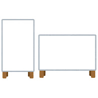 木製立て看板フレームシンプル飾り枠背景素材イラスト無料イラスト素材素材ラボ