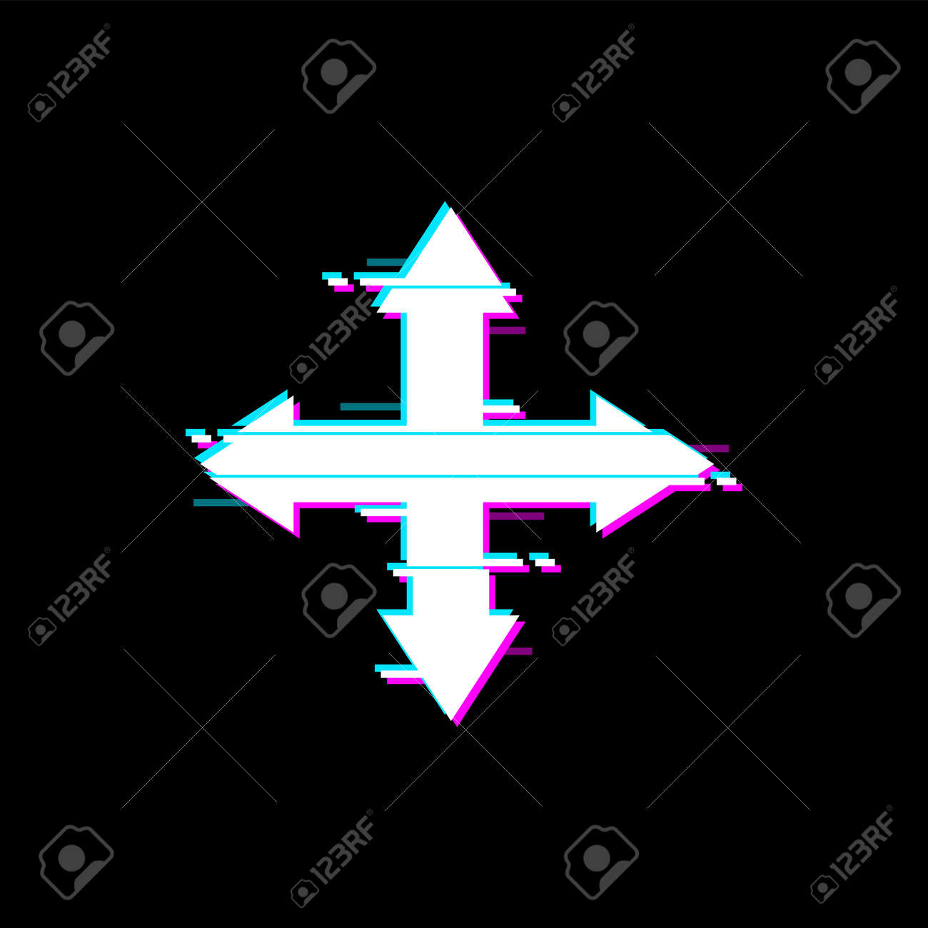 シンプルなドット絵の矢印セット イラスト素材7276340- フォトライブラリ