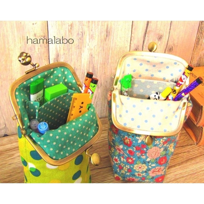 がま口ペンケース 作り方なし すてきにハンドメイド2025年3月号掲載すべての商品キルトパーティ