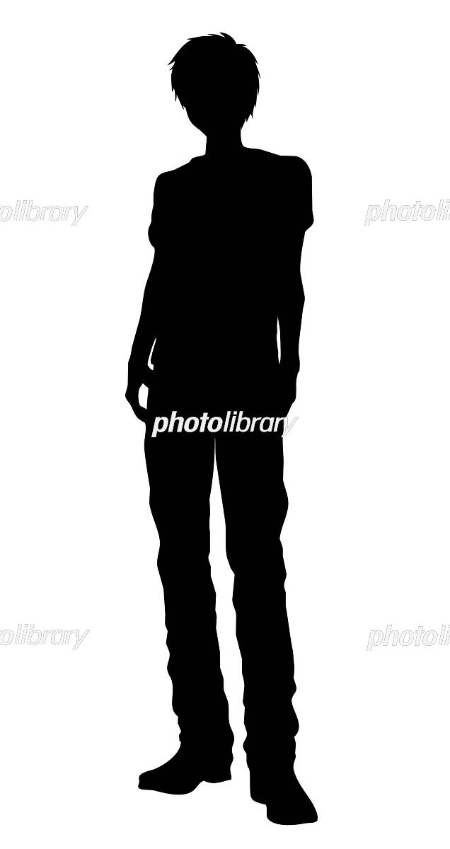 男性のシルエット イラスト素材3051301- フォトライブラリ