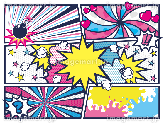 アメコミ風背景イラスト無料イラスト・フリー素材なら「イラストAC」