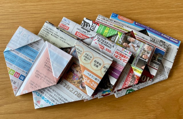 可愛すぎる卓上ゴミ箱 用途多彩な新聞紙BOX～作り方～サンキュ！STYLE