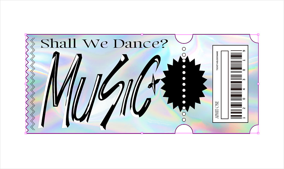 ホログラムシール：イラスト無料