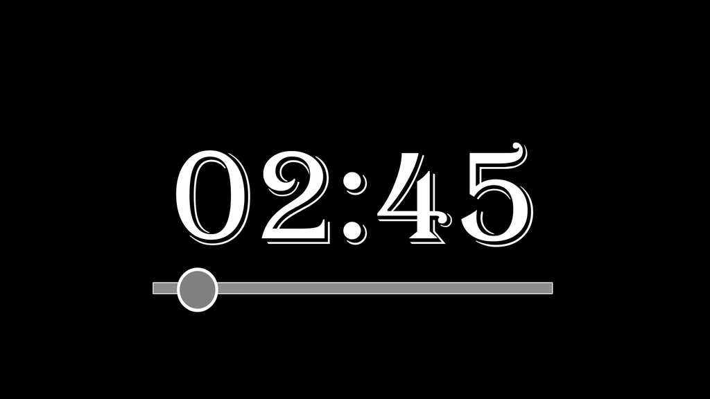 Wipe_B006 お手軽装飾素材・タイマー 1分 ・ゲームやトレーニング動画などに！ -無料イラスト・アニメーション素材 TELOPICT.com