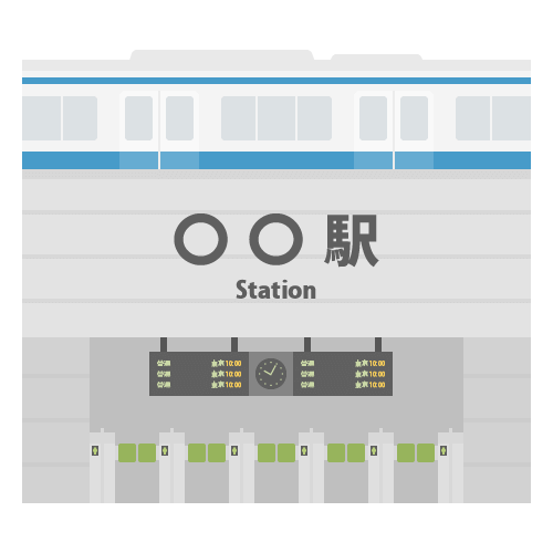 駅ホームイラスト無料イラスト・フリー素材なら「イラストAC」