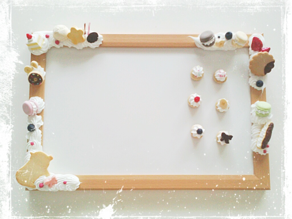 スイーツデコ♪ホワイトボードの作り方 手順4文具リメイク・デコレーション アトリエハンドメイドレシピ 作り方 と手作り情報サイト