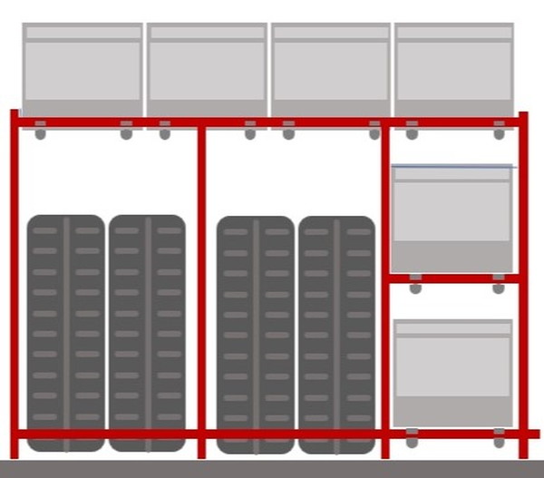 単管パイプでタイヤラックを作ってみた へ リンク単管ビス止めジョイントかん太オンラインショップ