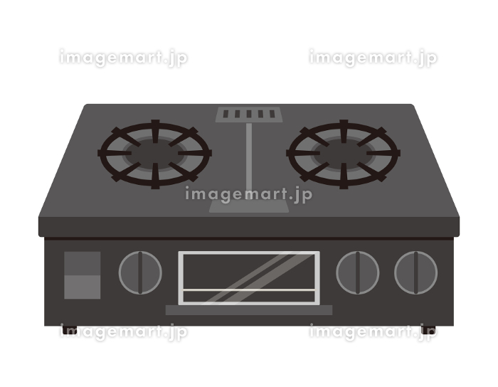 無料イラストガスコンロの青い炎パブリックドメインQ：著作権フリー画像素材集