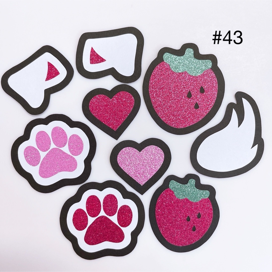 切り文字 動物の耳1サイズ：LL 200×200mm素材：カッティングシート - もじパラ公式通販ショップコンサート応援うちわ文字シール専門店