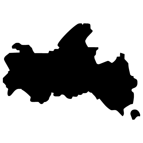 香川県地図イラストのフリー素材イラストイメージ